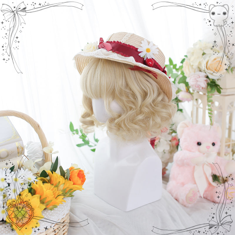 Nibimi Lolita cute short curly wig NM2852