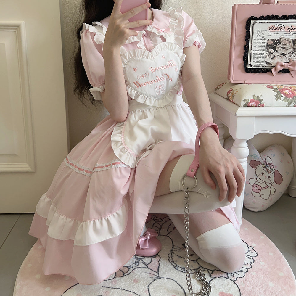 Nibimi Lolita cute maid op dress NM2869