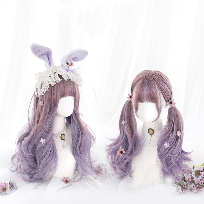 Nibimi Lolita JK gradient long curly wig NM2994