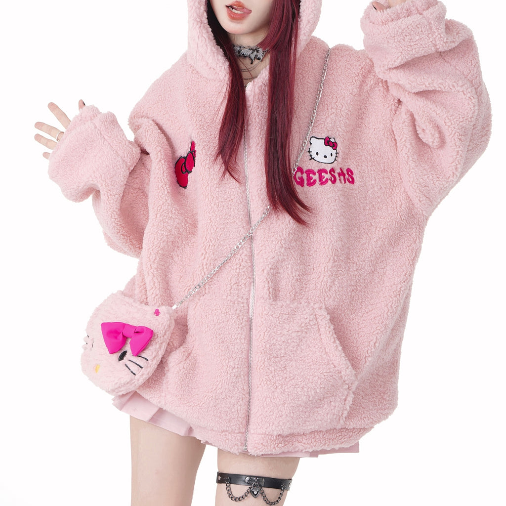 Nibimi Lolita kawaii Hello Kitty coat NM3045