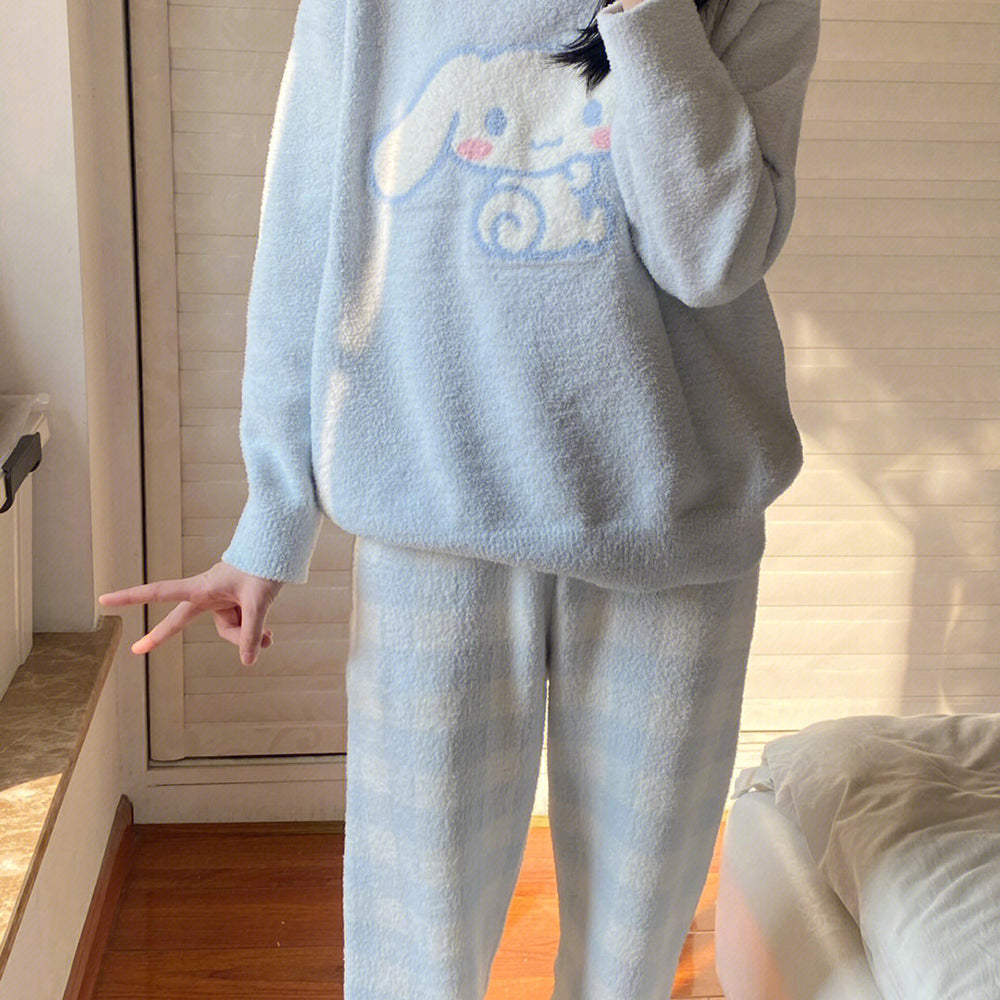 Nibimi kawaii Cinnamon plush pajamas NM3091