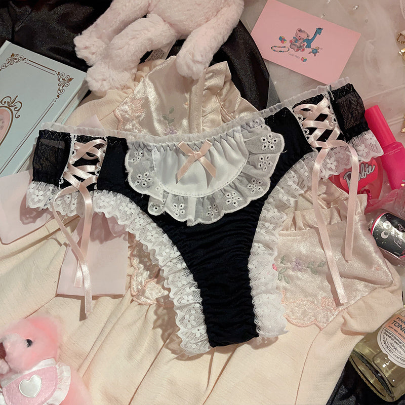 Nibimi Lolita lace ribbon panties NM3132