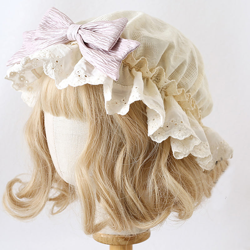 Nibimi Lolita bow lace hat NM3139