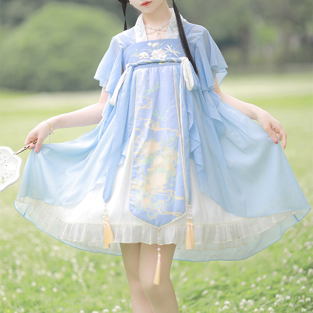 Nibimi Lolita lace floral dress NM3232