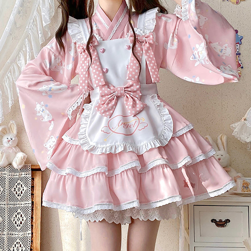 Nibimi Lolita bow maid dress NM3243
