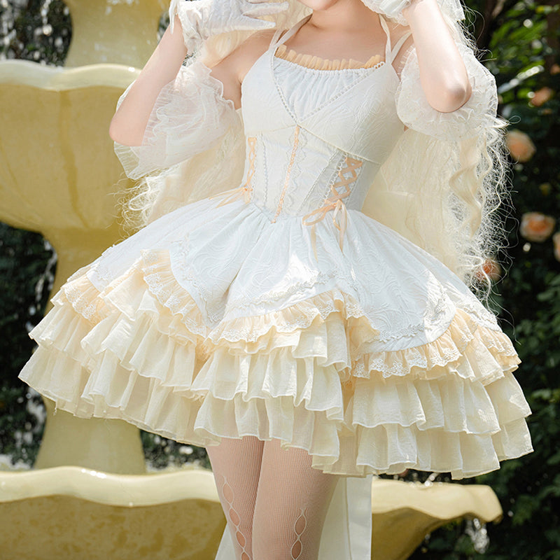 Nibimi Lolita ballet style strappy JSK dress NM3244