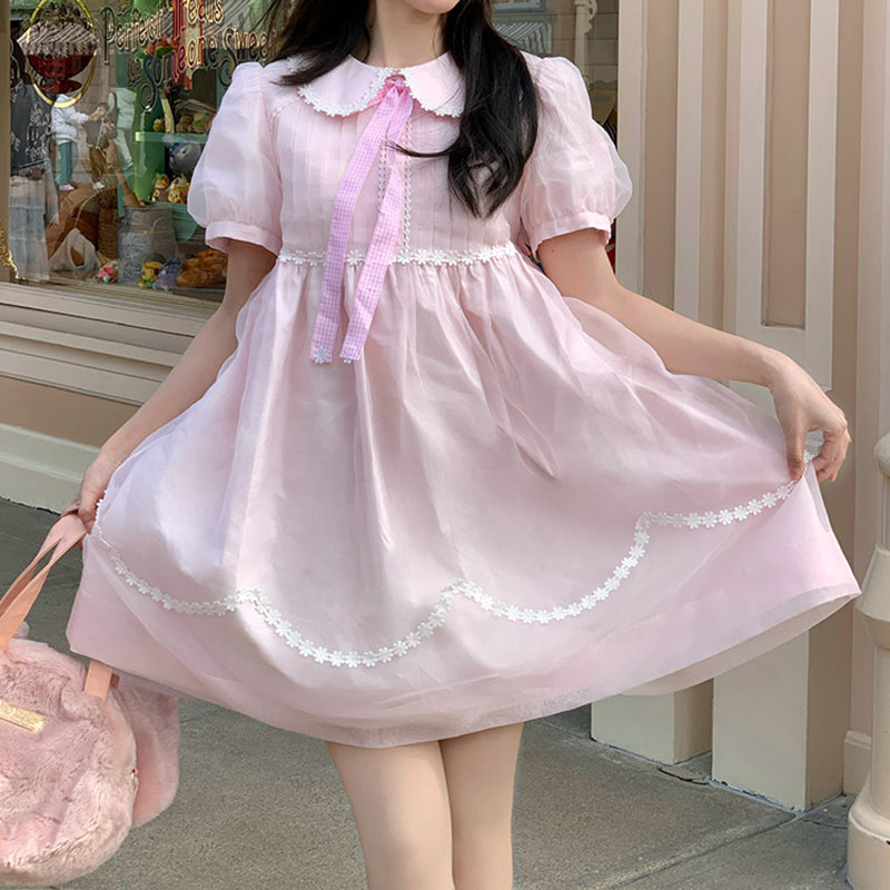 Nibimi Lolita bow floral princess dress NM3246