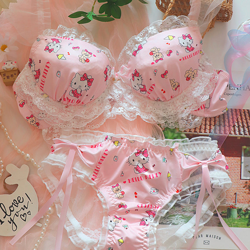 Nibimi kawaii Hello Kitty lace underwear set NM3330 nibimi