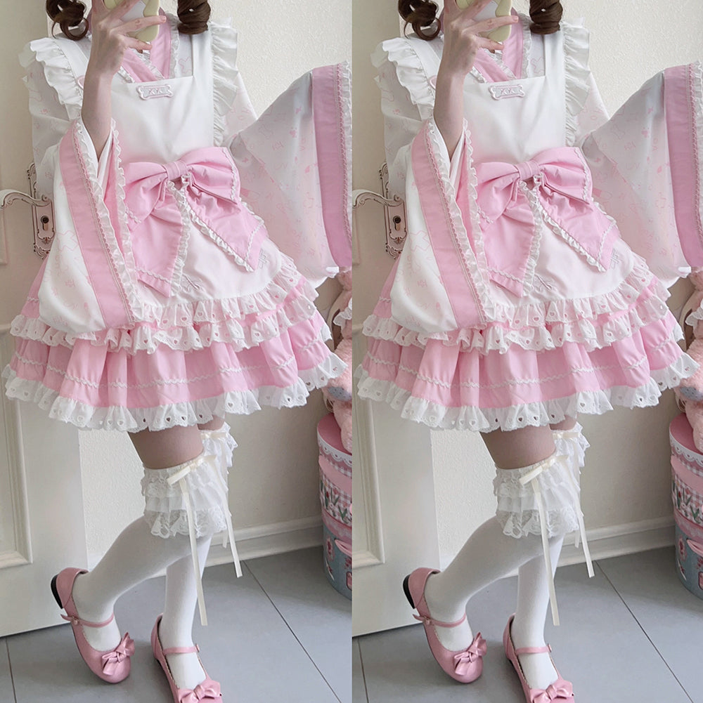 Nibimi Lolita Bow Maid Dress NM3514