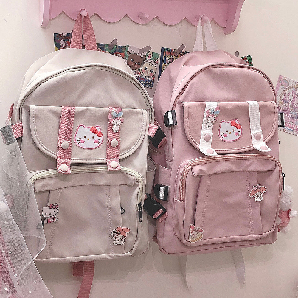 school pink hello kitty bag