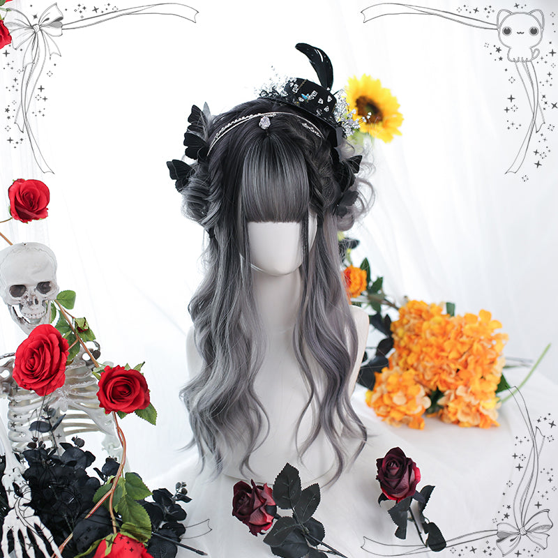 Nibimi Lolita partially dyed long curly hair NM2843