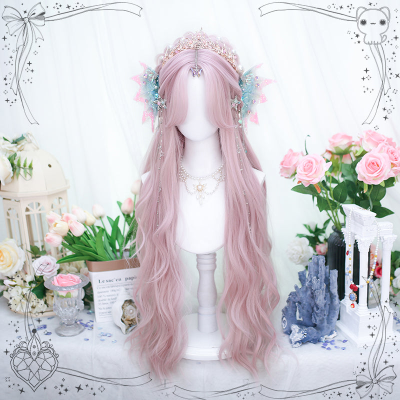 Nibimi Lolita pink wavy long curly hair NM2836