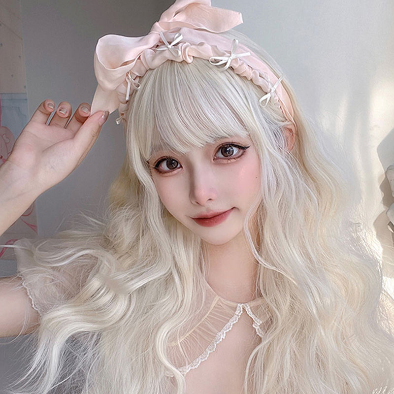 Nibimi Sweet Blonde Long Curly Hair NM2462