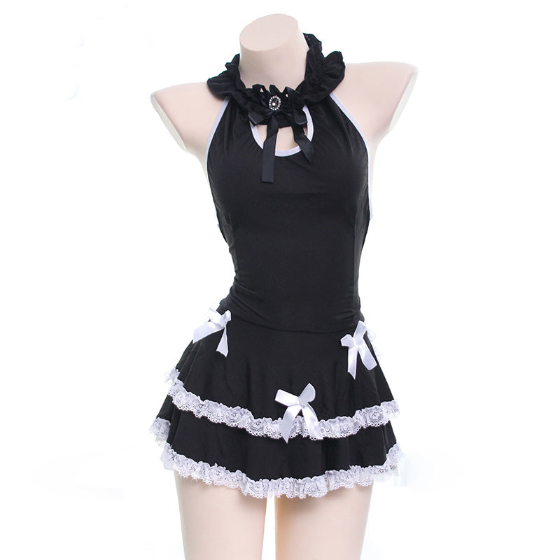 Nibimi lolita maid lace bow pajamas NM2582
