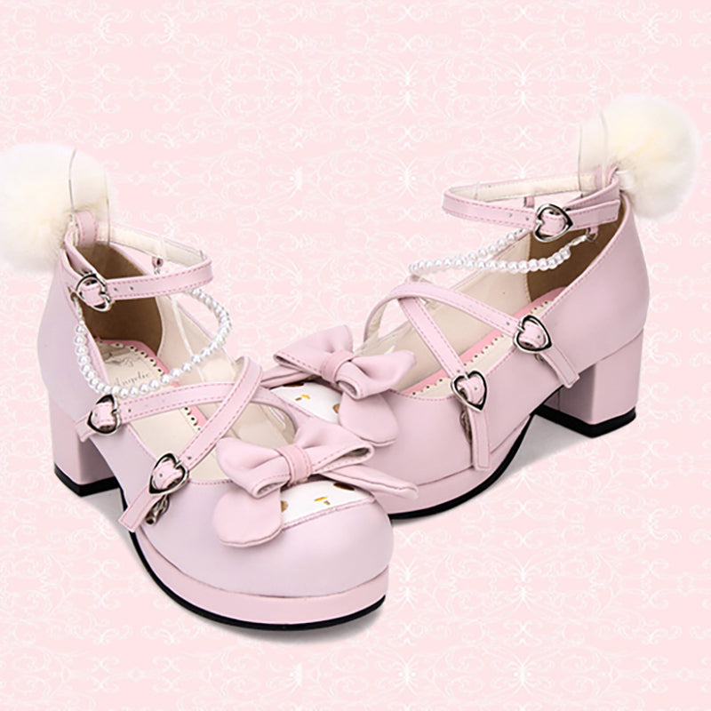 Nibimi cute lolita bow princess shoes NM2687