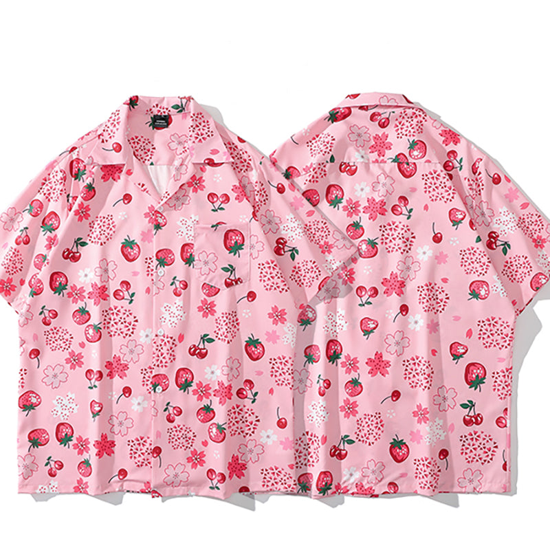 Nibimi sweet and cute fruit print T-shirt NM2639