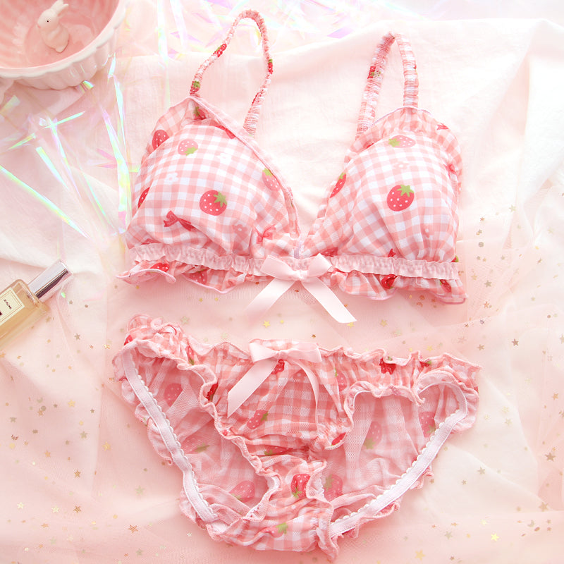 Nibimi Cute strawberry underwear set NM1476