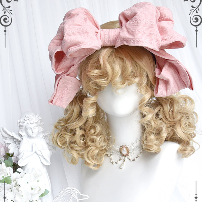 Nibimi Lolita Golden Brown Doll Short Curly Hair NM2183