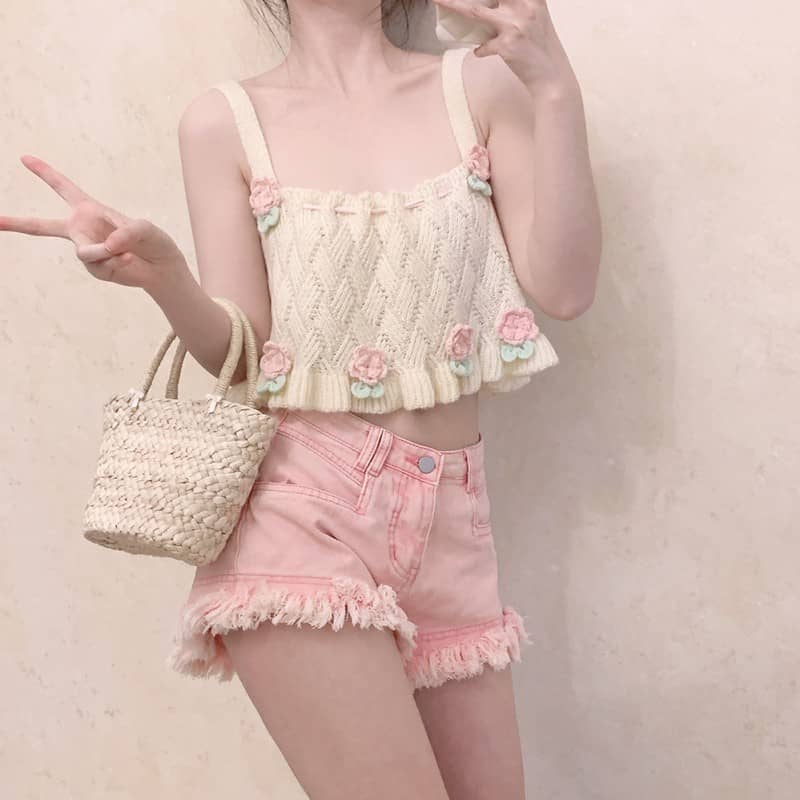 Nibimi Sweet Camisole Flower Vest NM2091