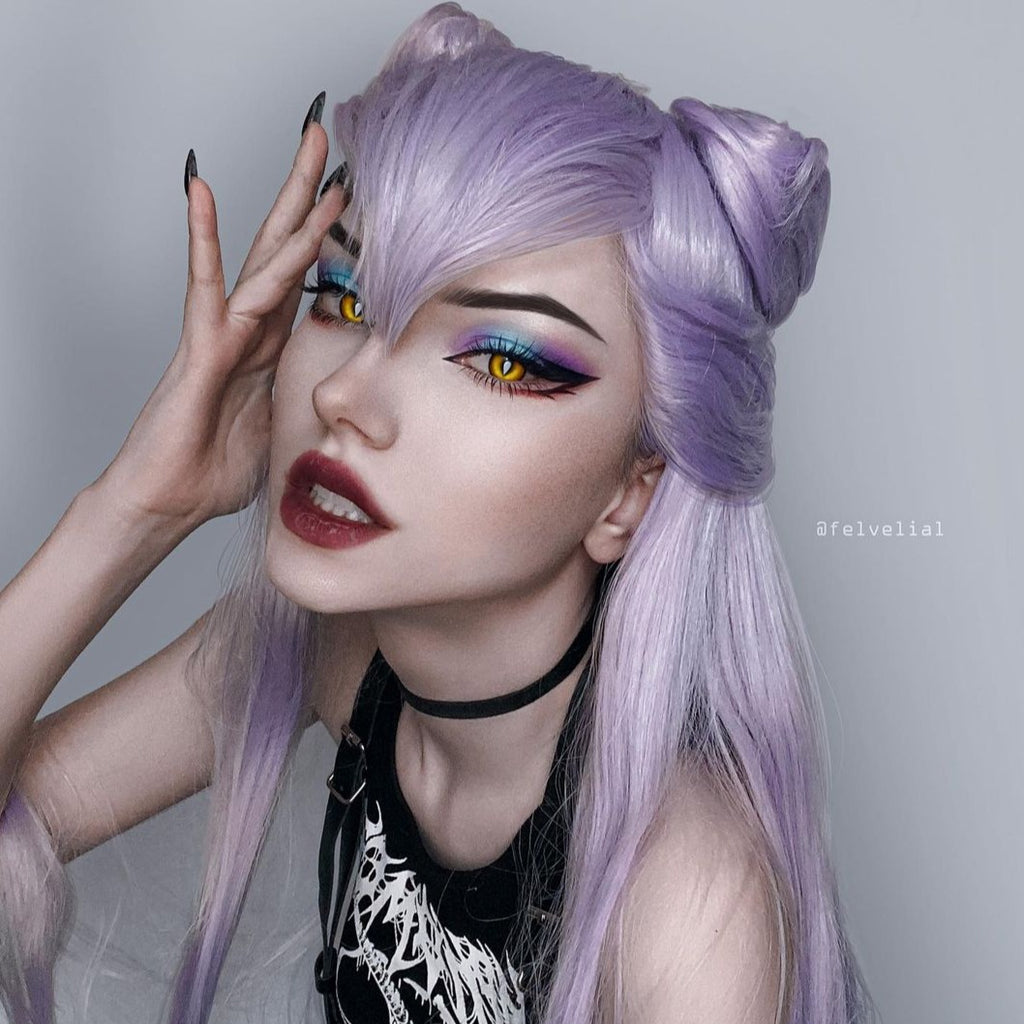 Nibimi League of Legends KDA Evelynn Cos Wig NM928